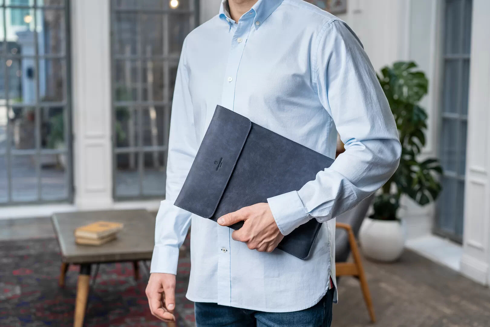 Stoneguard - Leather sleeve for MacBook Air 15 | 531 | Ocean - изображение 1