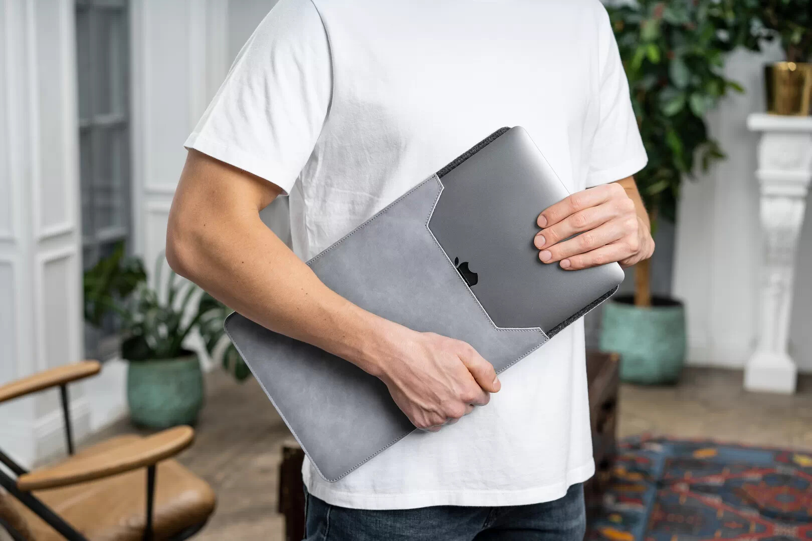 Stoneguard - Leather sleeve for MacBook Air 15 | 531 | Stone - изображение 2