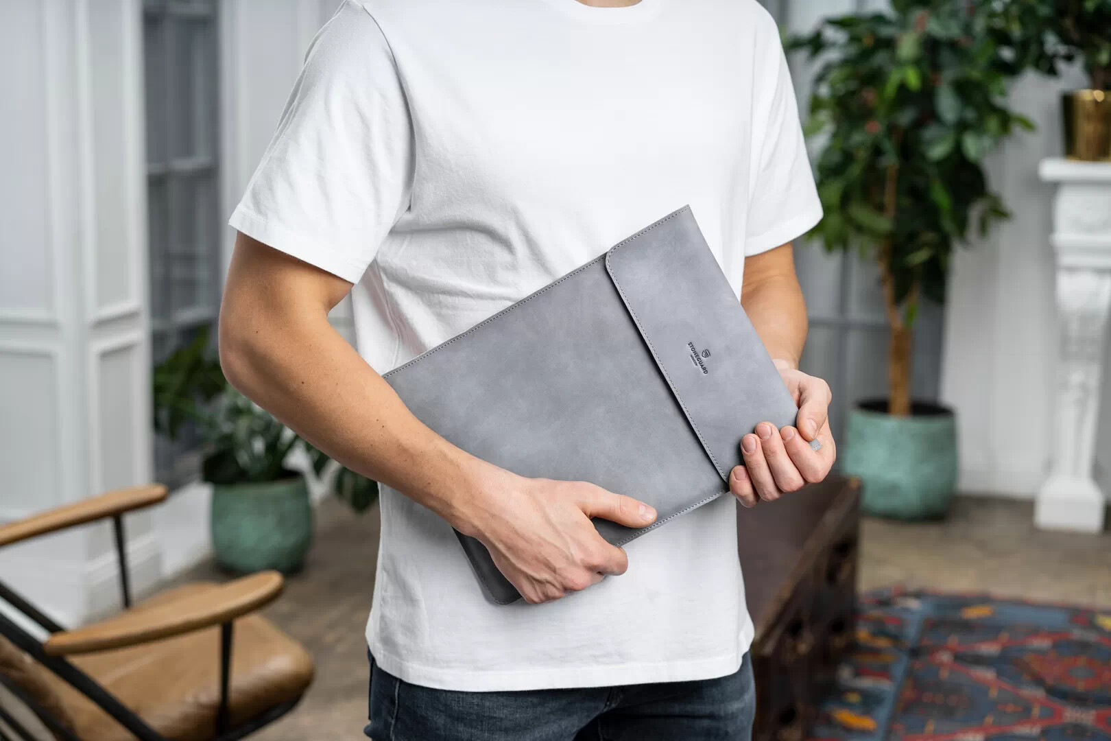 Stoneguard - Leather sleeve for MacBook Air 15 | 531 | Stone - изображение 1