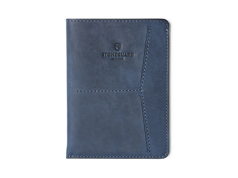 Stoneguard - Leather passport sleeve | 411 | Ocean - 1