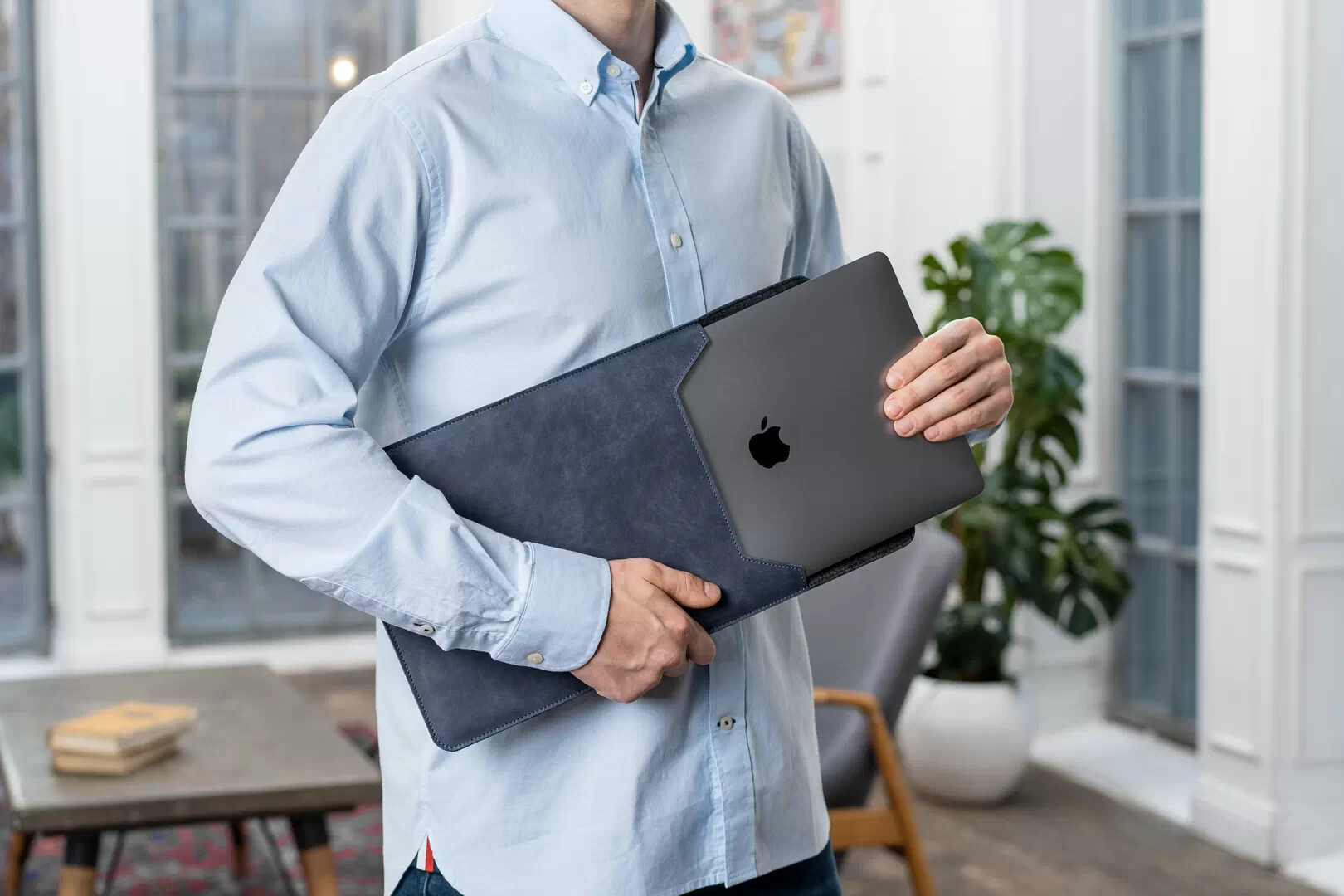 Stoneguard - Leather sleeve for MacBook Air 15 | 531 | Ocean - изображение 2