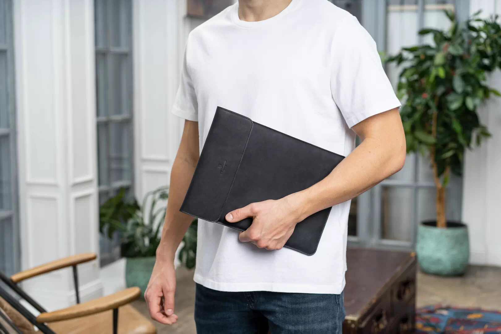 Stoneguard - Leather sleeve for MacBook Air 15 | 531 | Black - изображение 1
