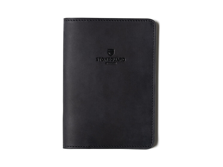 Leather passport sleeve | 413 | Black